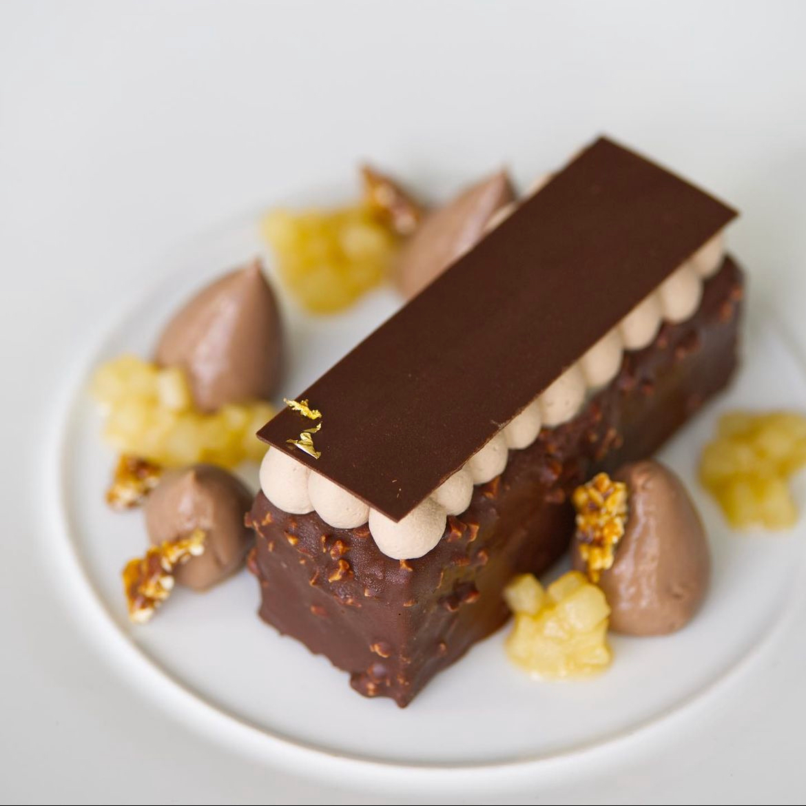 Spiced Pear and Chocolate Torte